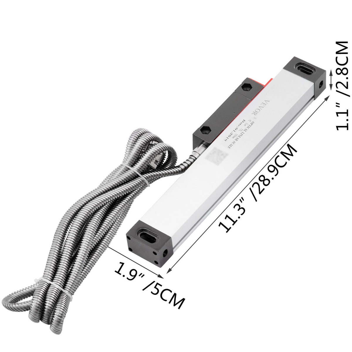 Lathe Linear Scale 150mm | 0.0002" Accuracy Glass Optical Scale | Aluminium Body | For Milling, Drilling & Grinding Machines | Includes Accessories
