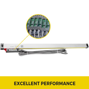 Lathe Linear Scale | 550mm 0.0002" Precision Optical Scale | Aluminum Body with Accessories