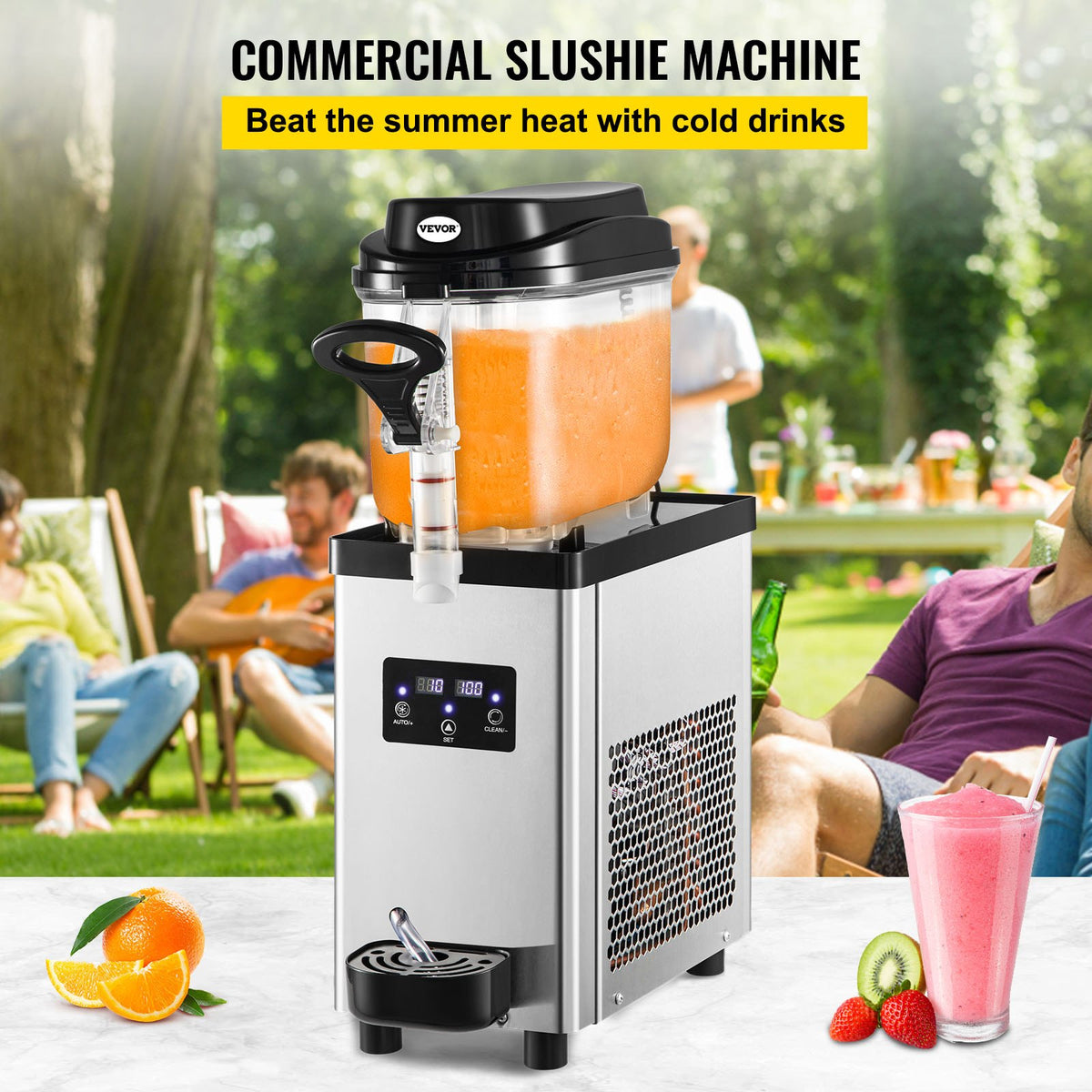 Slush Machine | 6L Frozen Drink Maker for Home or Commercial Use