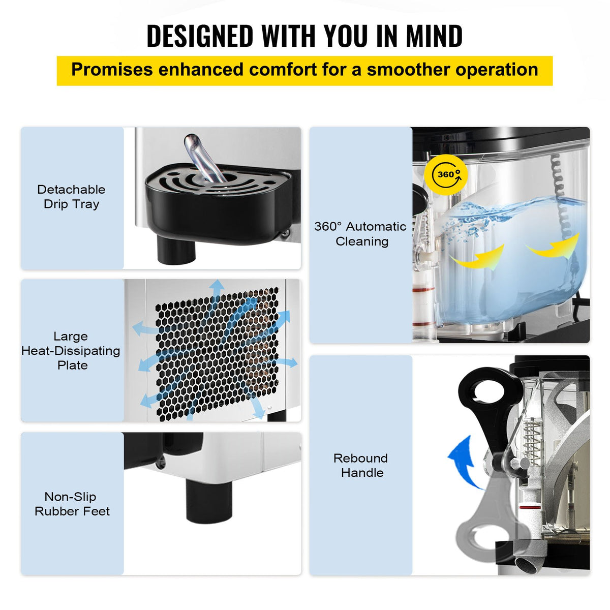 Slush Machine | 6L Frozen Drink Maker for Home or Commercial Use