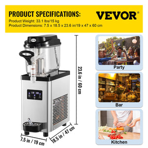 Slush Machine | 6L Frozen Drink Maker for Home or Commercial Use