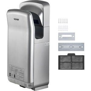 Jet Hand Dryer | Automatic High-Speed Blade Dryer for Washroom | Silver