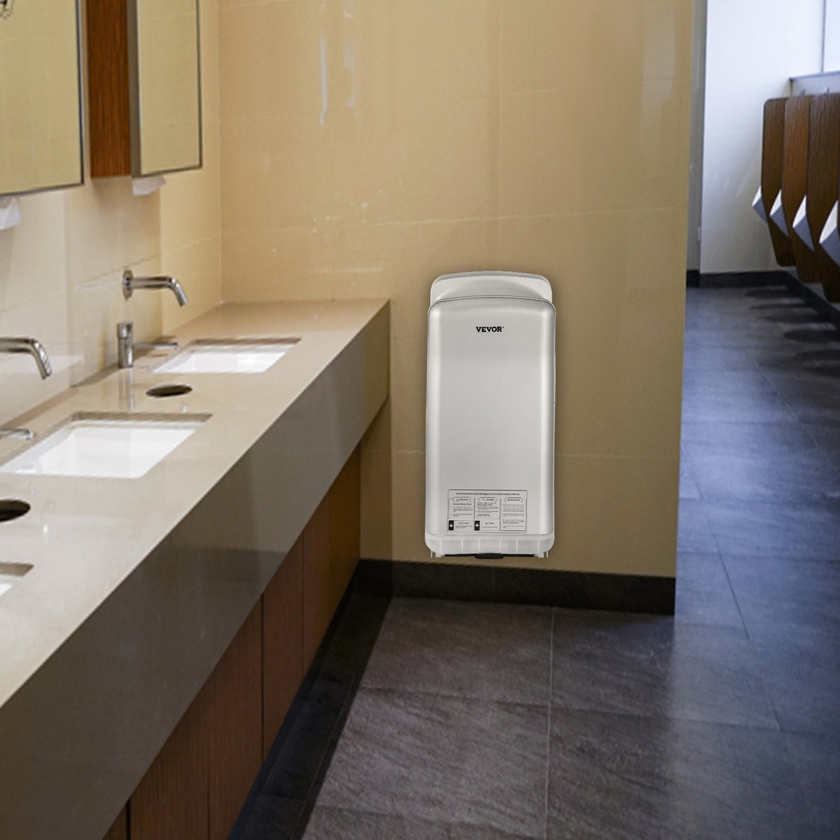 Jet Hand Dryer | Automatic High-Speed Blade Dryer for Washroom | Silver