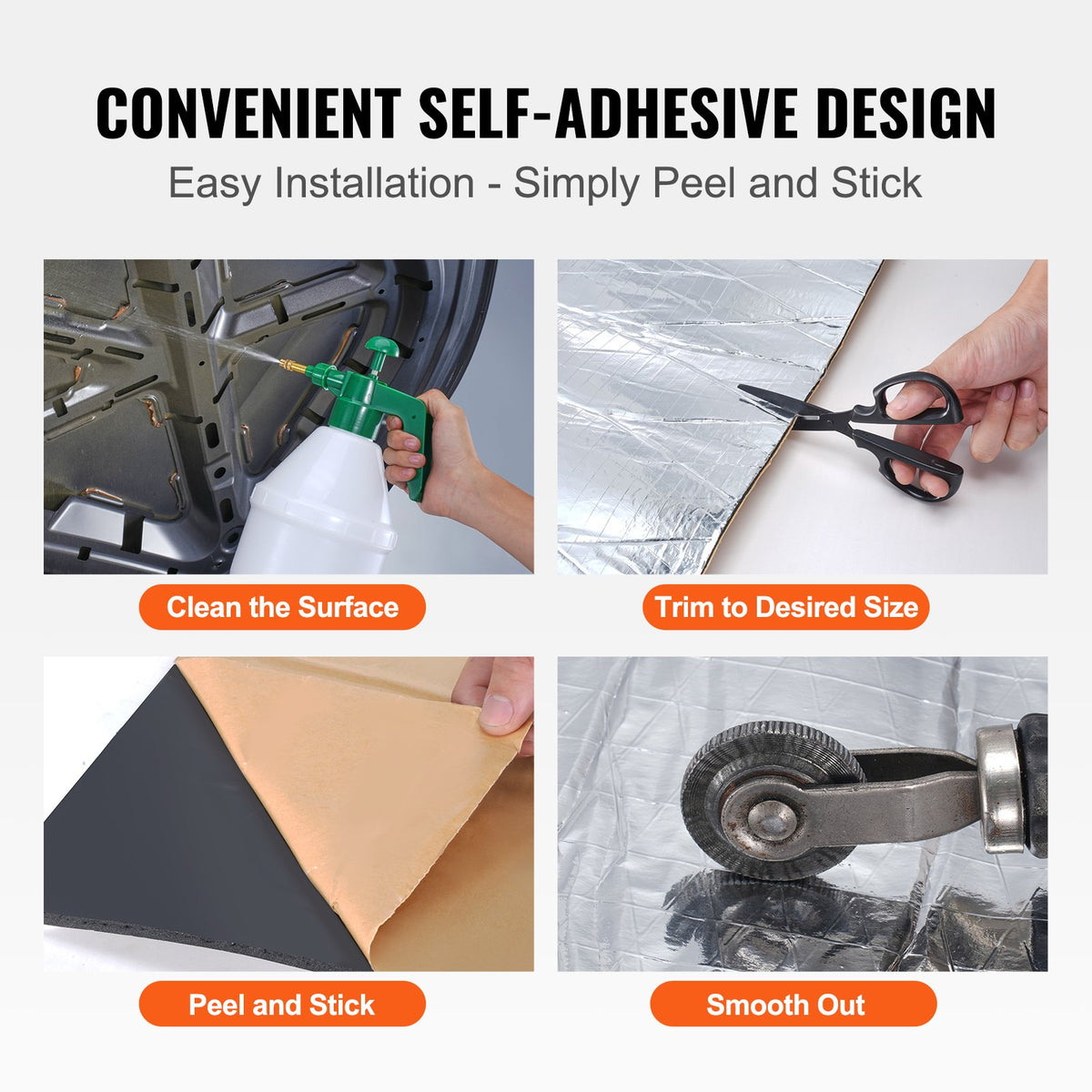 Car Sound Deadening Mat | 400mil 1.5m² | Double Layer Foam & Heat Barrier Acoustic Insulation