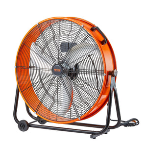 Drum Fan 24" | High Velocity Industrial 3-Speed | 8600CFM