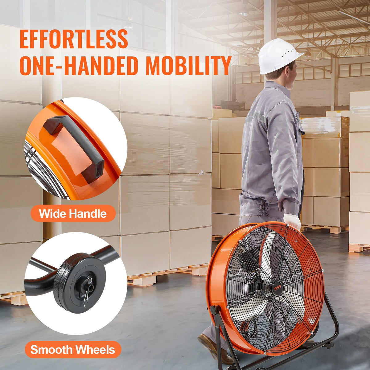 Drum Fan 24" | High Velocity Industrial Fan | 7935 CFM Variable Speed