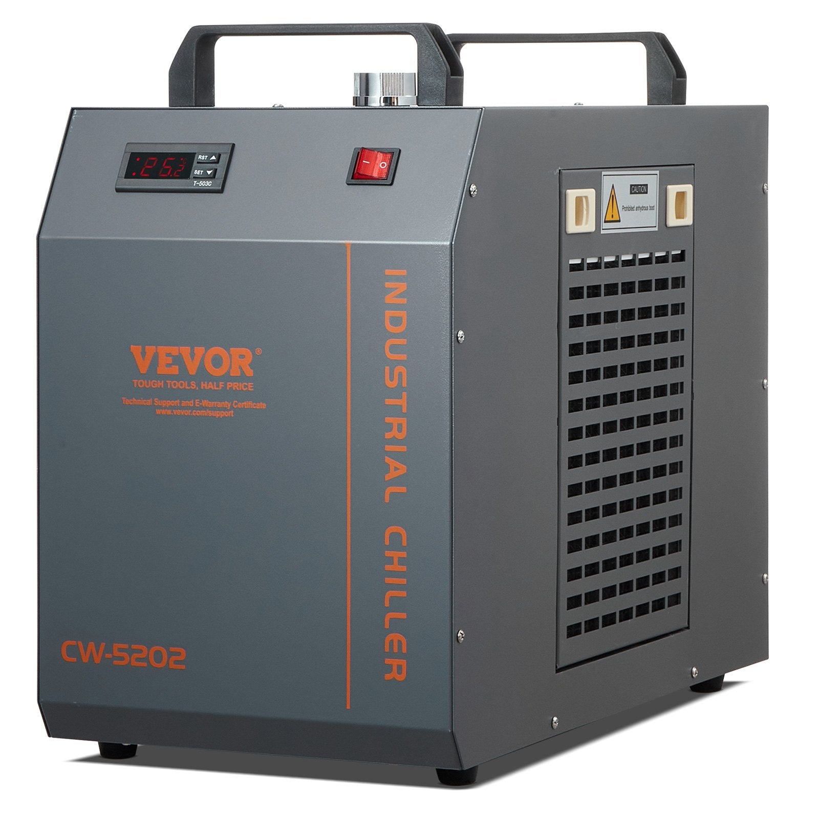 Industrial Water Chiller CW-5202 | Built-In Compressor | 7L Tank Capacity | 18 L/min Flow Rate | Cooling System for CO2 Laser Engraving Machines