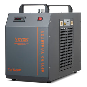 Industrial Water Chiller CW-5200 | Built-In Compressor | 7L Tank Capacity | 13 L/min Flow Rate | Cooling System for CO2 Laser Engraving Machines