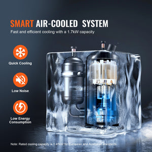 Industrial Water Chiller CW-5200 | Built-In Compressor | 7L Tank Capacity | 13 L/min Flow Rate | Cooling System for CO2 Laser Engraving Machines
