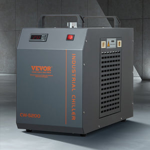 Industrial Water Chiller CW-5200 | Built-In Compressor | 7L Tank Capacity | 13 L/min Flow Rate | Cooling System for CO2 Laser Engraving Machines