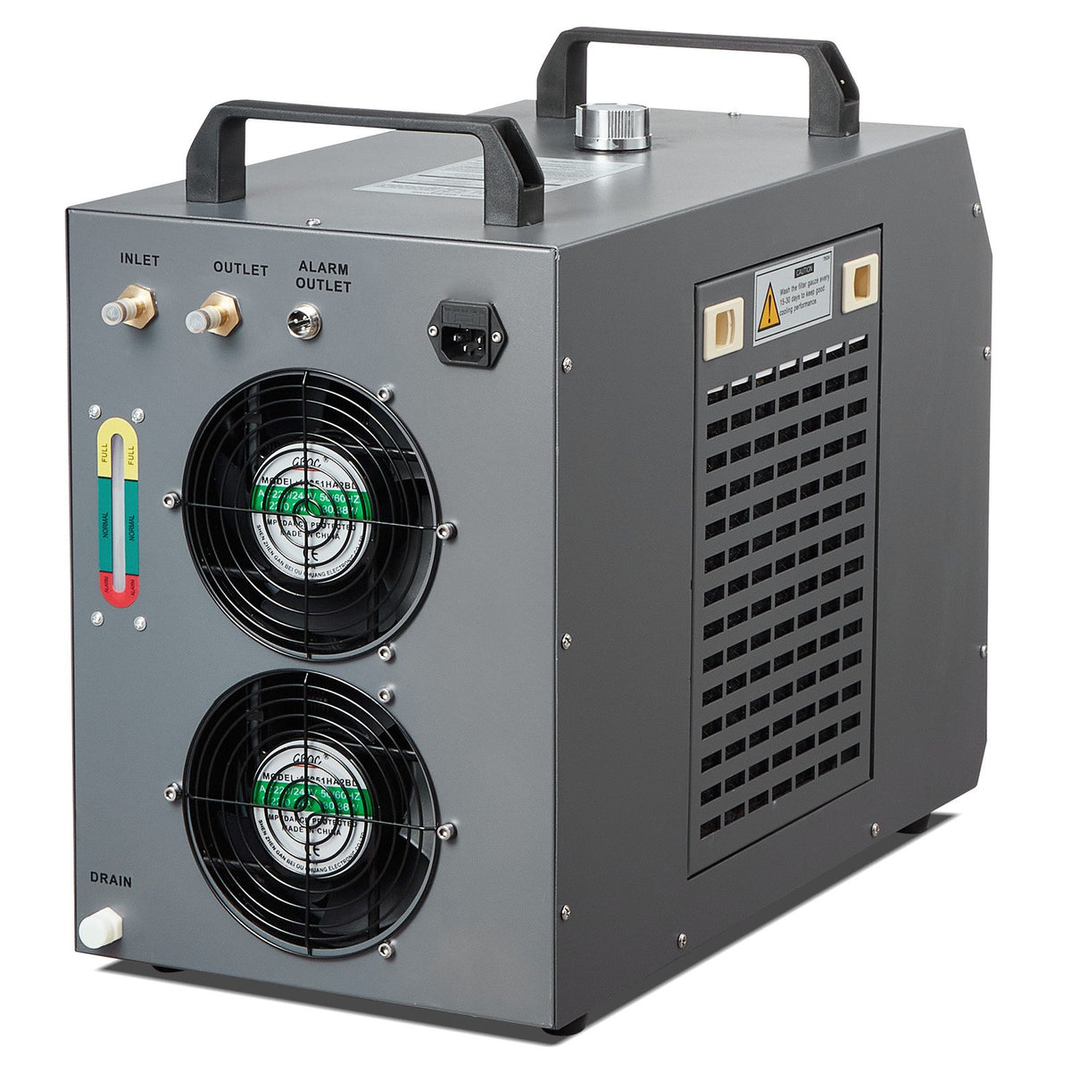 Industrial Water Chiller CW-5200 | Built-In Compressor | 7L Tank Capacity | 13 L/min Flow Rate | Cooling System for CO2 Laser Engraving Machines