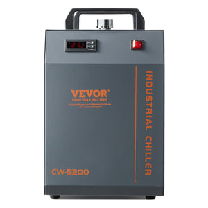 Industrial Water Chiller CW-5200 | Built-In Compressor | 7L Tank Capacity | 13 L/min Flow Rate | Cooling System for CO2 Laser Engraving Machines