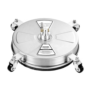 Pressure Washer Surface Cleaner 15" | 4 Wheels | 4000 PSI Max | Includes 2 Extended Wands