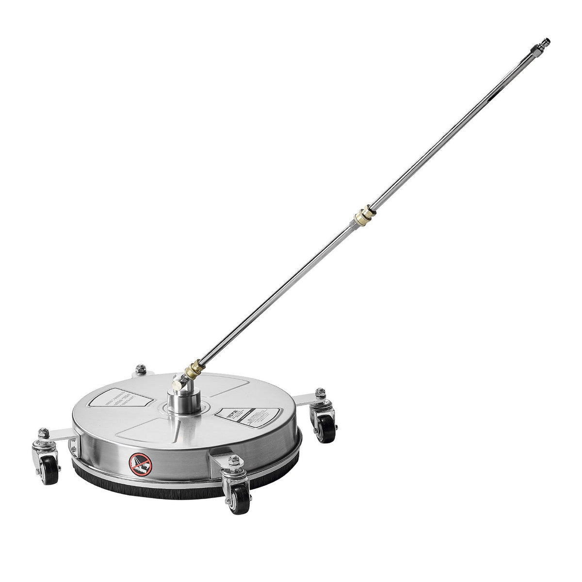 Pressure Washer Surface Cleaner 15" | 4 Wheels | 4000 PSI Max | Includes 2 Extended Wands