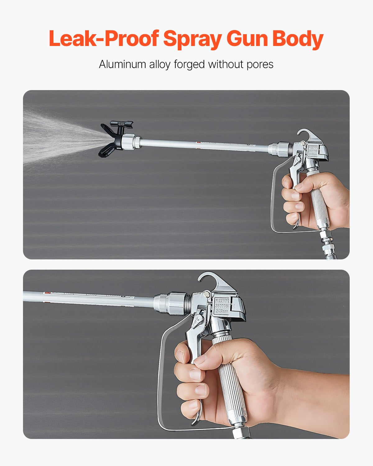 Airless Paint Spray Gun Kit | 3600PSI with Extension Rods & Filters