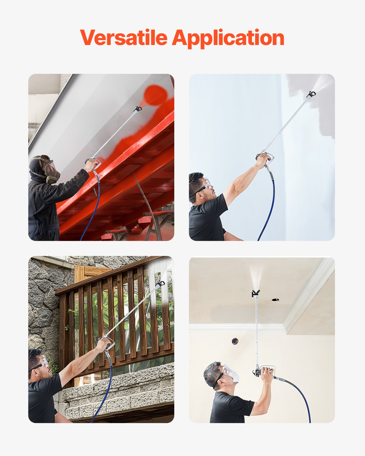 Airless Paint Spray Gun Kit | 3600PSI with Extension Rods & Filters