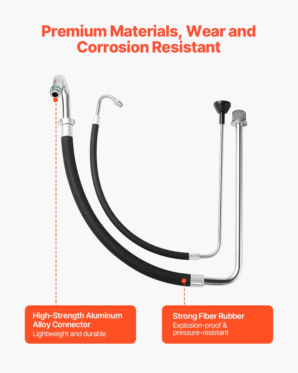 Paint Sprayer Parts | Suction Hose Tube & Reflux Line Set