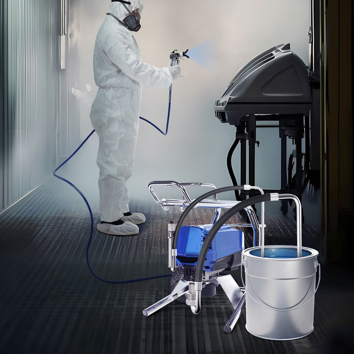 Paint Sprayer Parts | Suction Hose Tube & Reflux Line Set