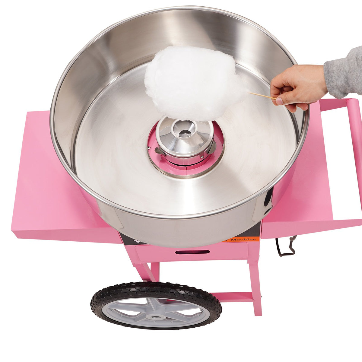 Cotton Candy Machine 1000W with Cart | Commercial Sugar Floss Maker for Parties