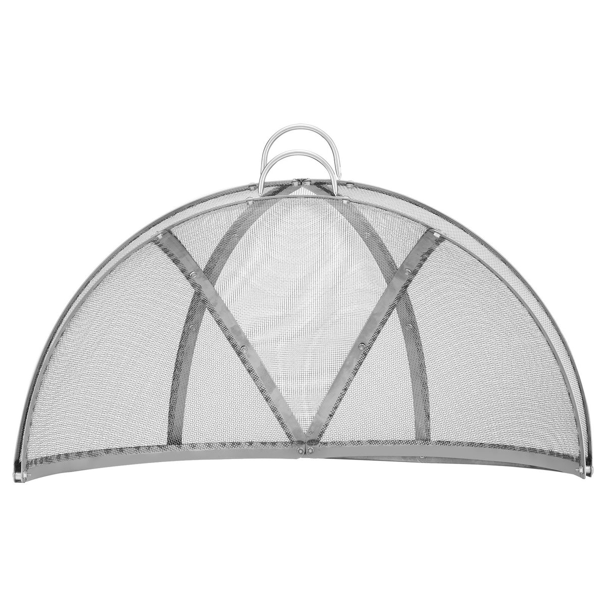 Firepit Spark Screen Lid 40 Inch | Stainless Steel Outdoor Fire Pit Cover | Easy-Opening Round Screen for Patio Fire Pits & Backyard Use