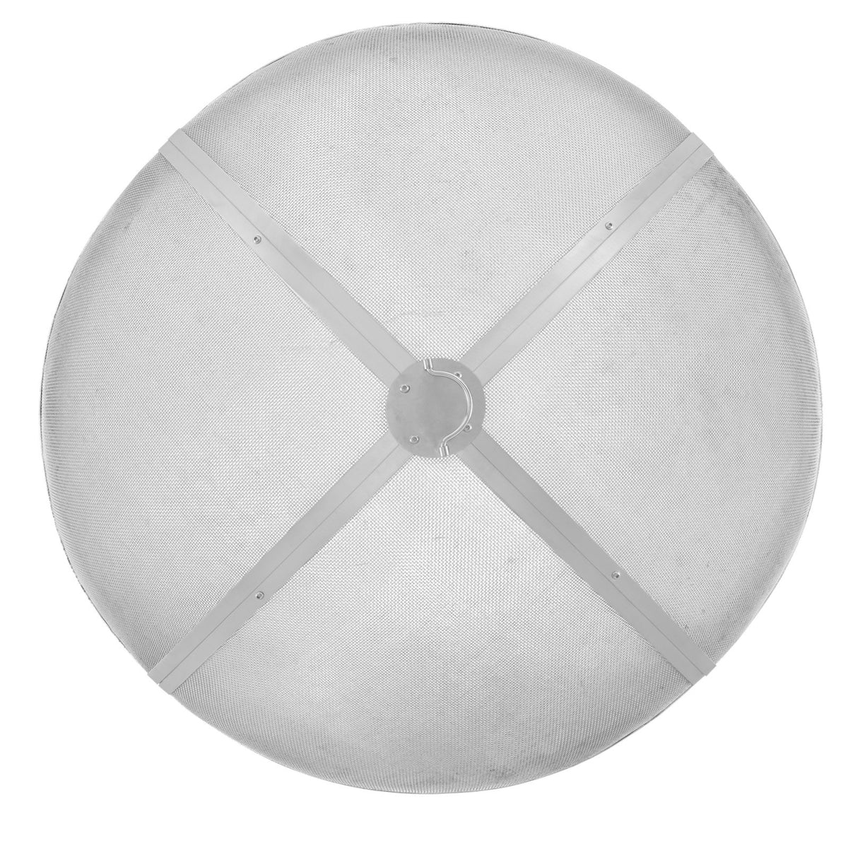 Fire Pit Spark Screen Round 40 Inch | Heavy Duty Steel Outdoor Fire Pit Cover | Easy-Opening Top Screen with Ring Handle | For Patio & Backyard Use