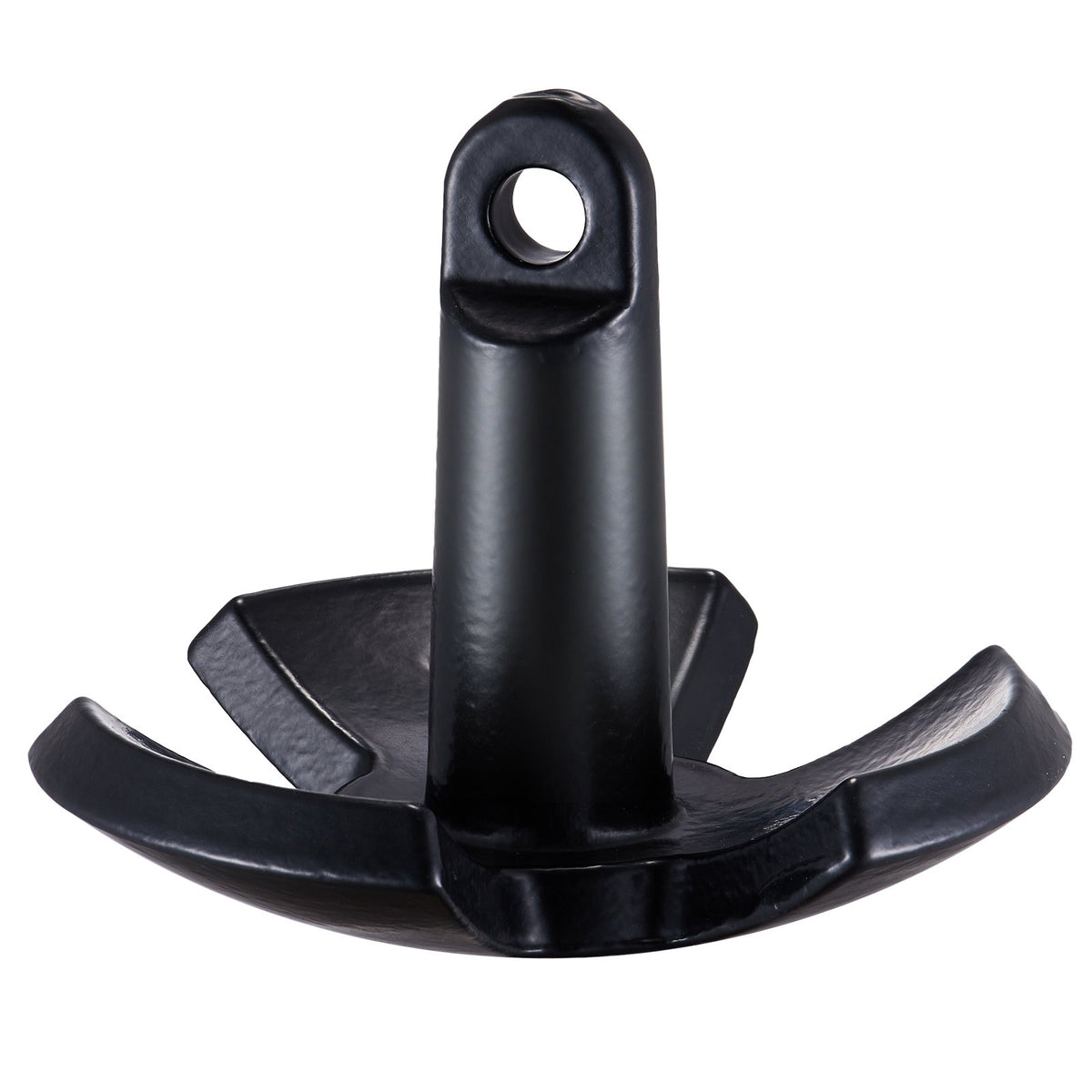 River Anchor 12lbs | Cast Iron Vinyl-Coated Mushroom Anchor with Shackle | For Boats up to 10ft