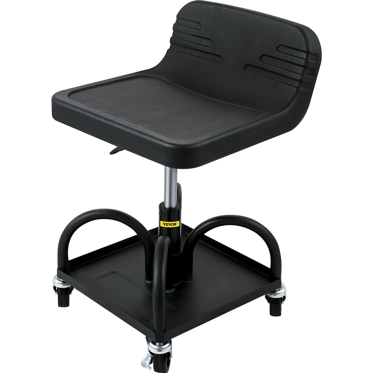 Garage Stool | Rolling Adjustable Mechanic Seat with Casters | 300LBS