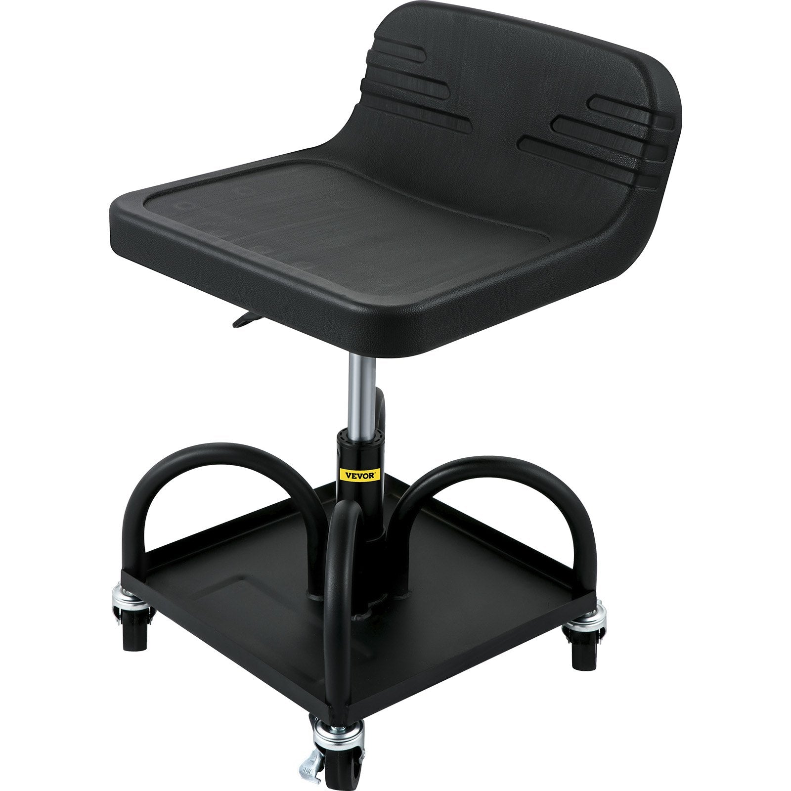 Garage Stool | Rolling Adjustable Mechanic Seat with Casters | 300LBS