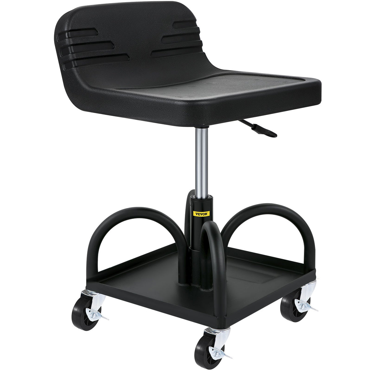 Garage Stool | Rolling Adjustable Mechanic Seat with Casters | 300LBS