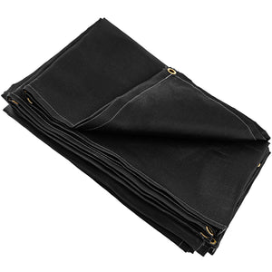 Welding Blanket | 10x10ft Black Fiberglass | Portable Fire Retardant Insulation with Carry Bag
