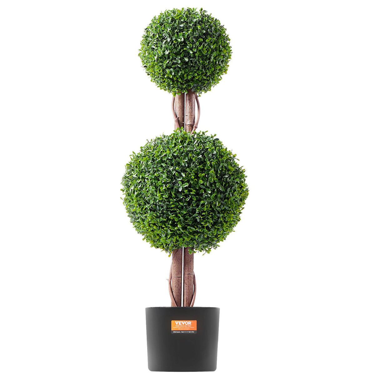 Artificial Boxwood Topiary Tree | 2 Pack 91cm Faux UV-Resistant | Indoor/Outdoor