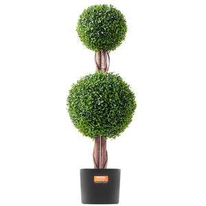 Artificial Boxwood Topiary Tree | 2 Pack 91cm Faux UV-Resistant | Indoor/Outdoor