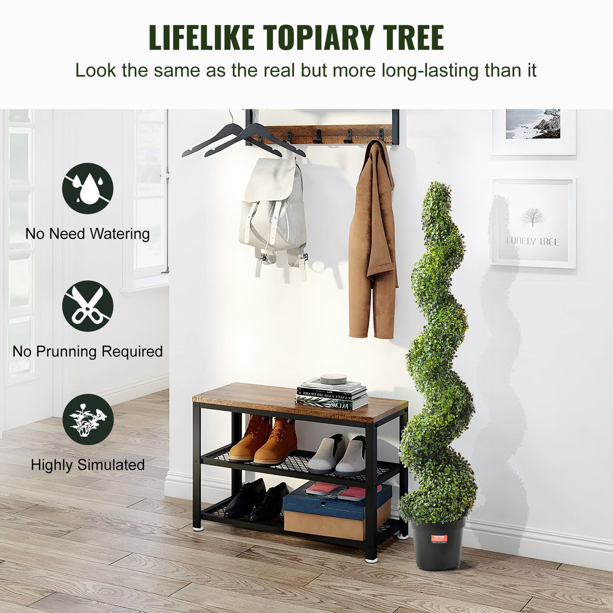 Artificial Boxwood Topiary Tree | 2 Pack 152cm Faux UV-Resistant | Indoor/Outdoor