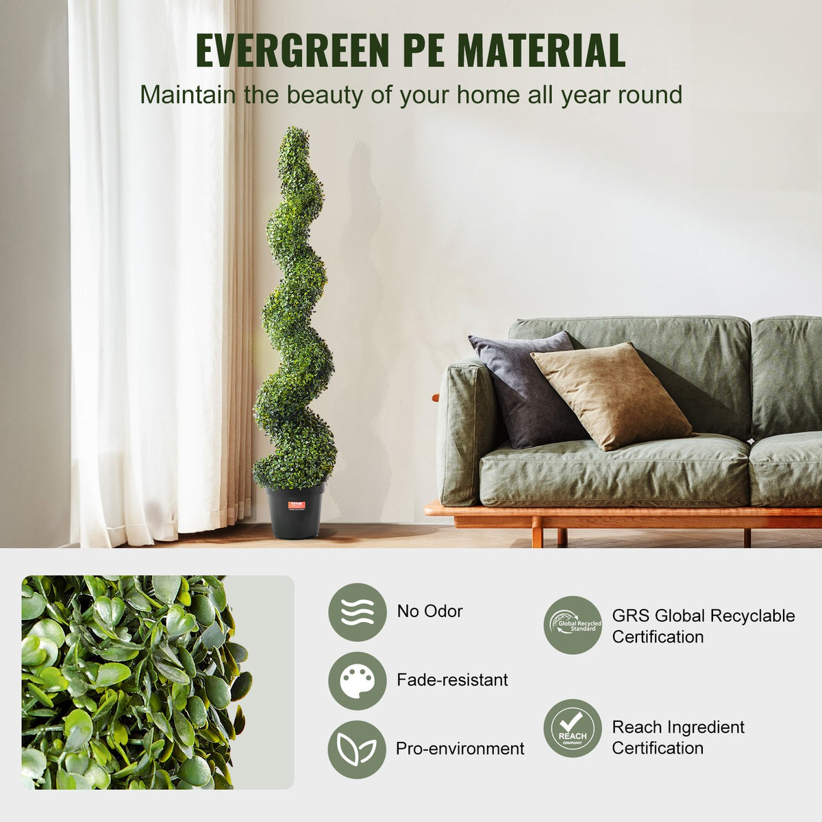 Artificial Boxwood Topiary Tree | 2 Pack 152cm Faux UV-Resistant | Indoor/Outdoor