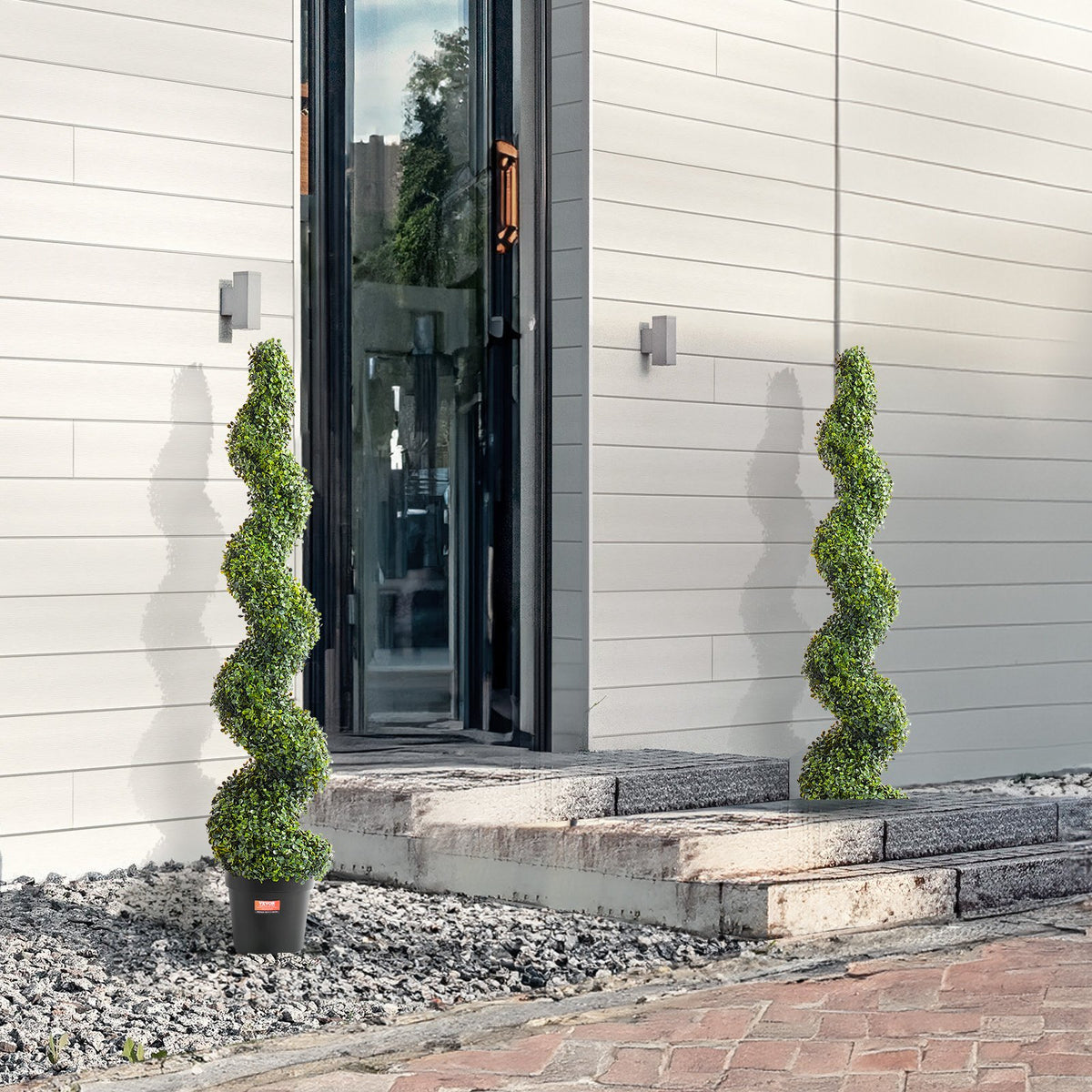 Artificial Boxwood Topiary Tree | 2 Pack 152cm Faux UV-Resistant | Indoor/Outdoor