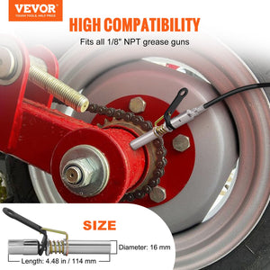 Grease Gun Coupler | 2-Pack High Pressure Quick Release | 10,000 PSI