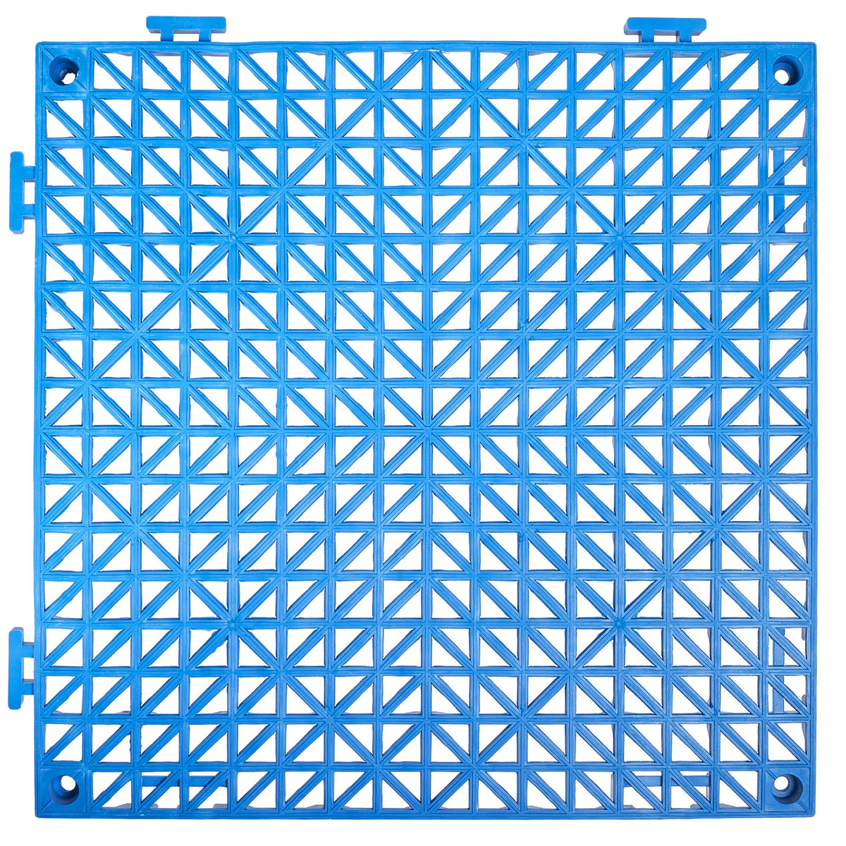 Interlocking Cushion Mats 55 Pack | 30x30cm PVC Drainage Floor Tiles | Non-Slip for Bathrooms, Pools, Kitchens & Wet Areas | Blue