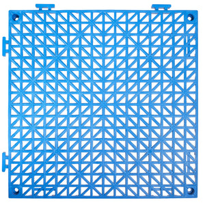 Interlocking Cushion Mats 55 Pack | 30x30cm PVC Drainage Floor Tiles | Non-Slip for Bathrooms, Pools, Kitchens & Wet Areas | Blue