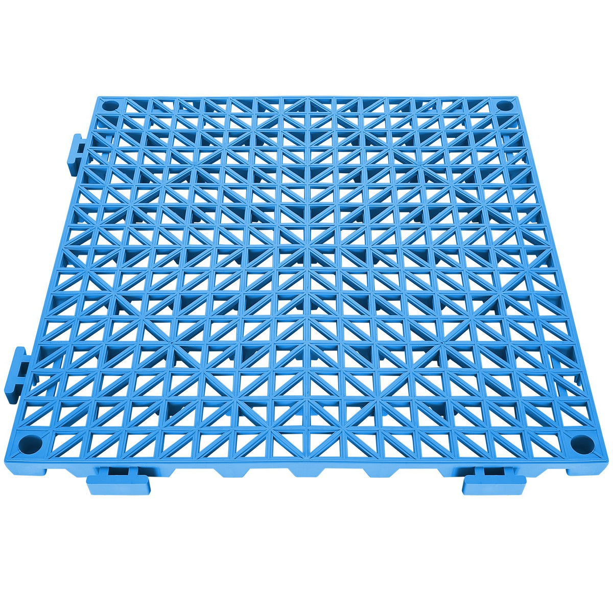 Interlocking Cushion Mats 55 Pack | 30x30cm PVC Drainage Floor Tiles | Non-Slip for Bathrooms, Pools, Kitchens & Wet Areas | Blue