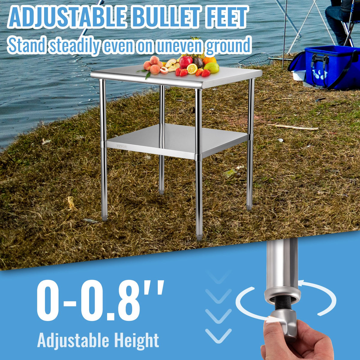 Work Prep Table | 30x30x36" Stainless Steel Commercial Kitchen Table