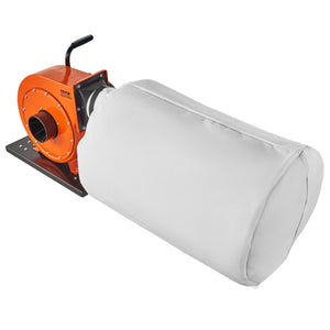 Dust Collector 1HP 460CFM | Mobile Workshop Wood Dust Extractor with 80L Collection Bag | 2.5 Micron Filtration | Rolling Design with Handle & Wheels