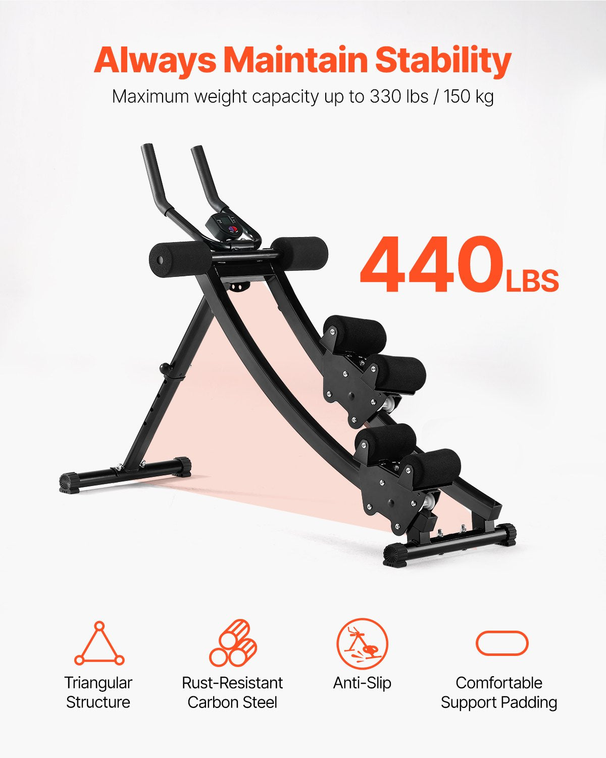 AB Workout Machine | Dual-Track Adjustable Core Trainer