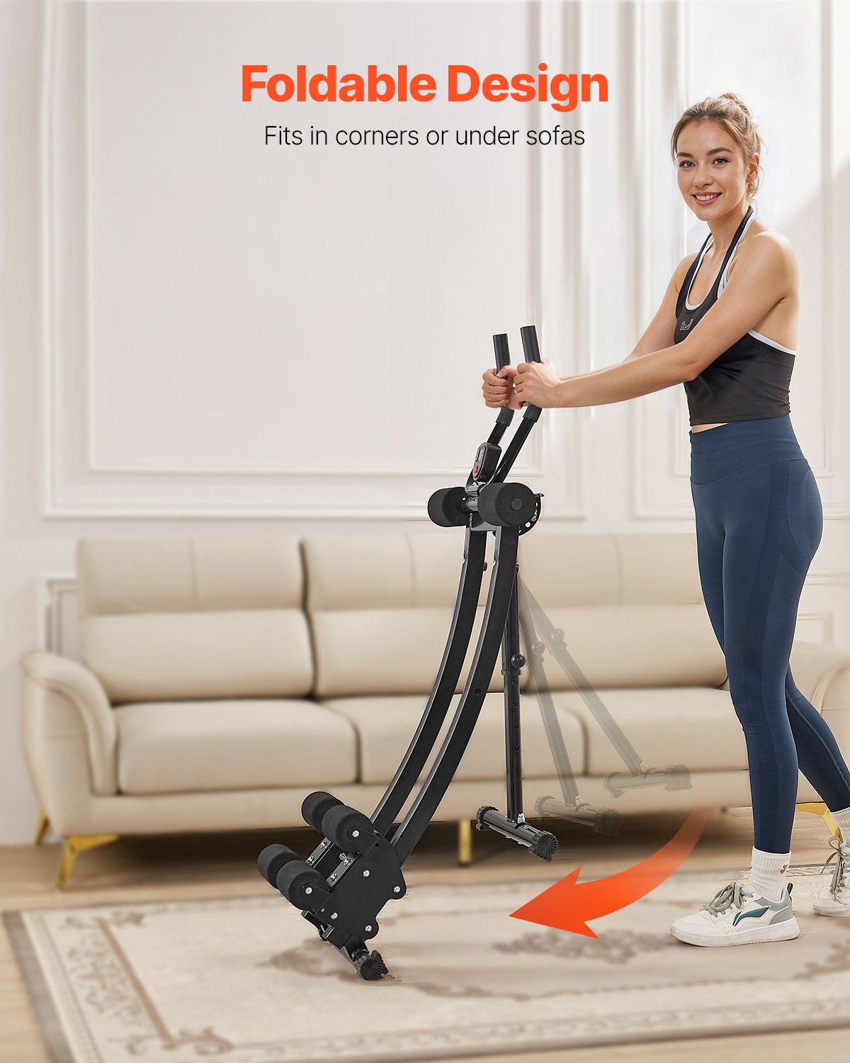 AB Workout Machine | Dual-Track Adjustable Core Trainer