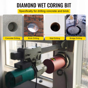 Dry Diamond Core Drill Bit 2.5" (63mm) | Masonry Hole Cutter for Concrete & Brick