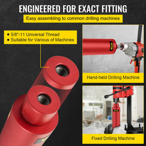 Dry Diamond Core Drill Bit 2.5" (63mm) | Masonry Hole Cutter for Concrete & Brick