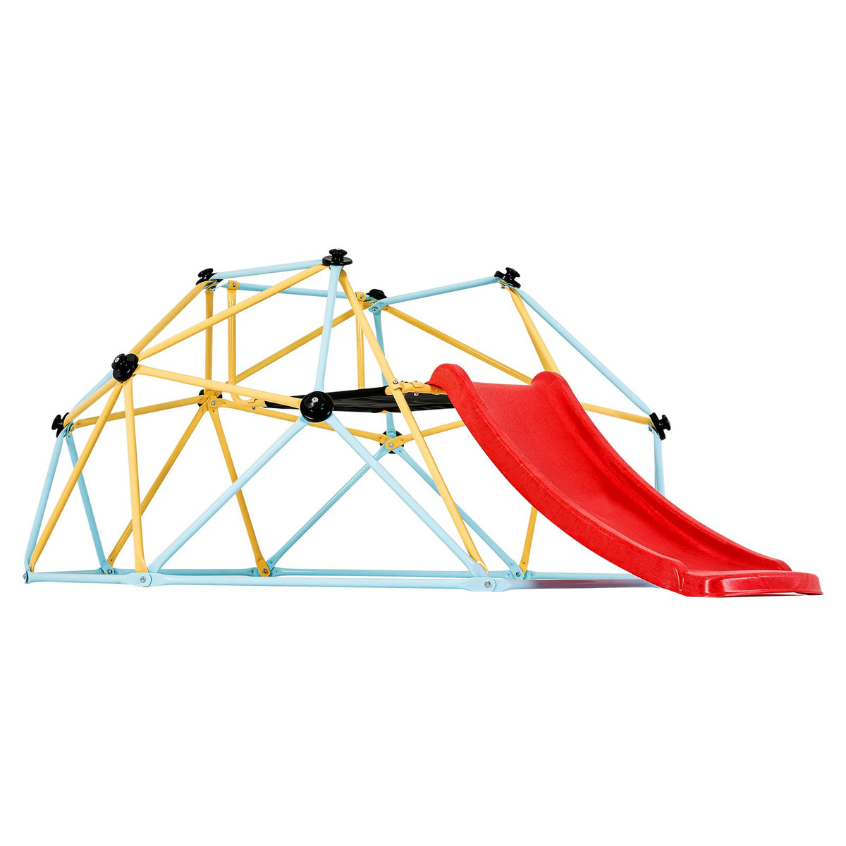 Climbing Dome with Slide | 8ft Geometric Jungle Gym for Kids 3–9 | 600lb Capacity Outdoor/Indoor Play Structure