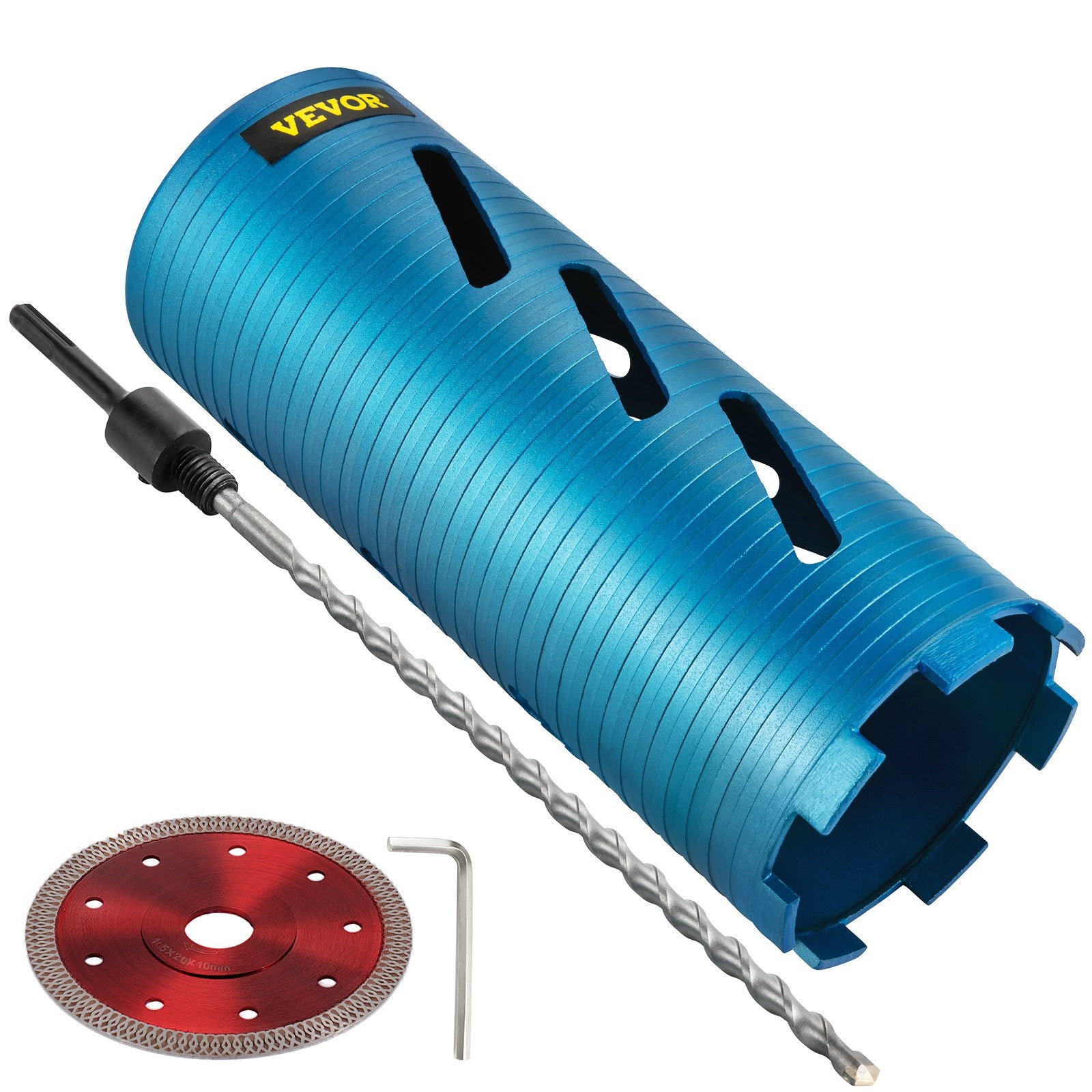Core Drill Bit 4" | Diamond Dry Coring Bit with Pilot Bit | For Hard Concrete Drilling
