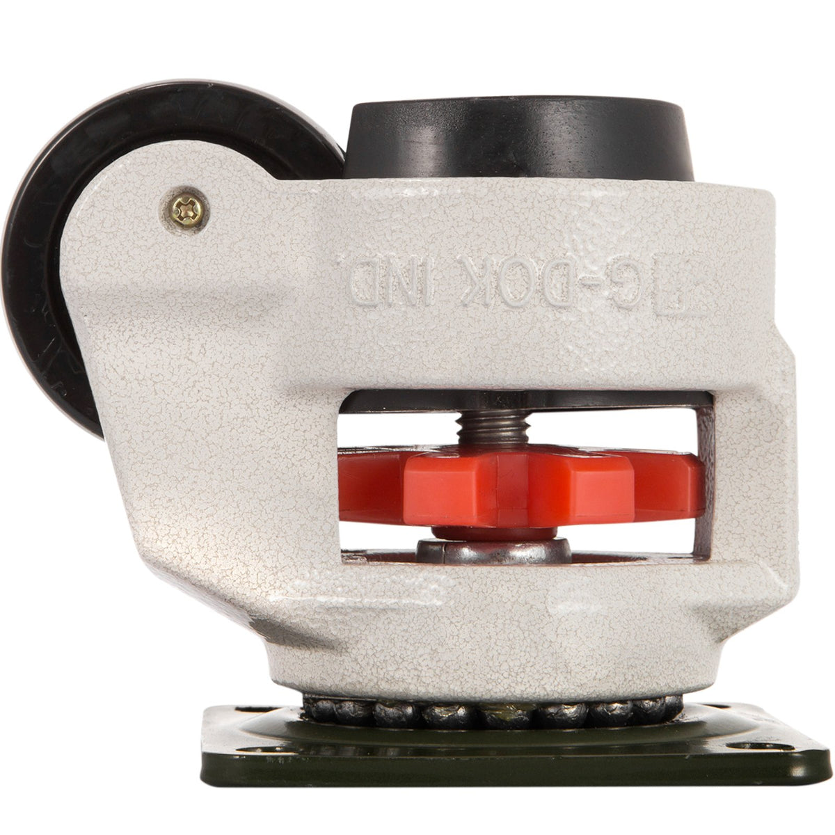 Leveling Casters 4 Pack GD-60F | Plate Mounted | 551kg Load Each | Nylon Wheels with NBR Pad