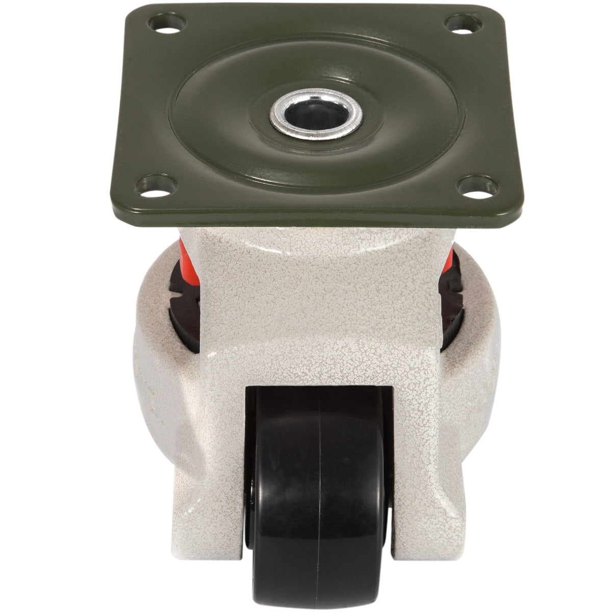 Leveling Casters 4 Pack GD-60F | Plate Mounted | 551kg Load Each | Nylon Wheels with NBR Pad