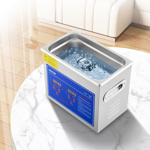 Ultrasonic Cleaner | 3L Stainless Steel Jewelry Cleaning Machine with Heater & Timer